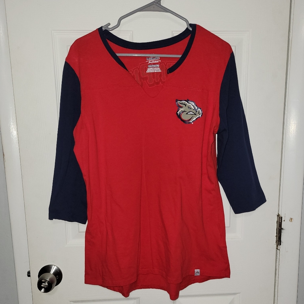 Womens, Iron Pigs 3/4 sleeve tshirt